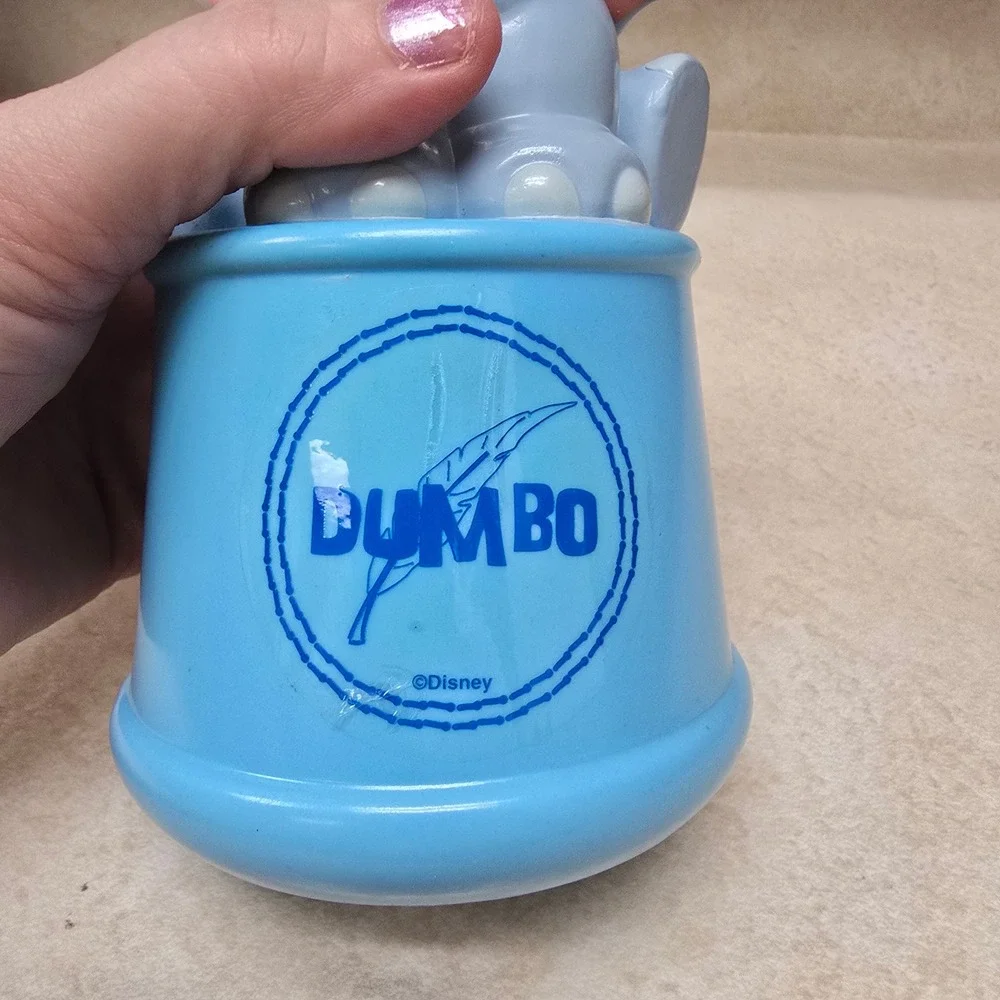 VTG Disney Dumbo Bubble Bath and Piggy Bank 2-in-1 Plastic Bottle 6.7oz MZB New‎